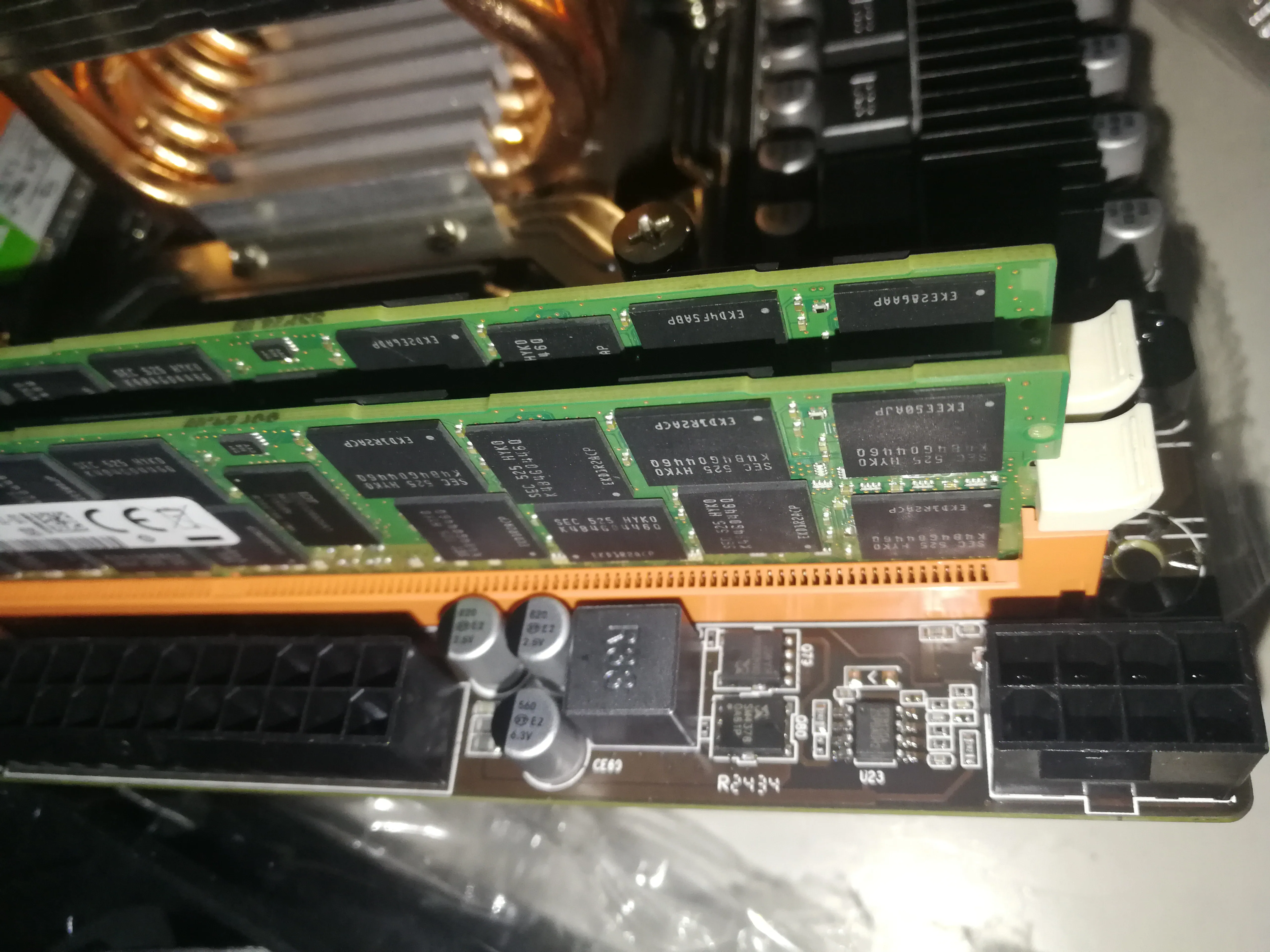 内存条特写