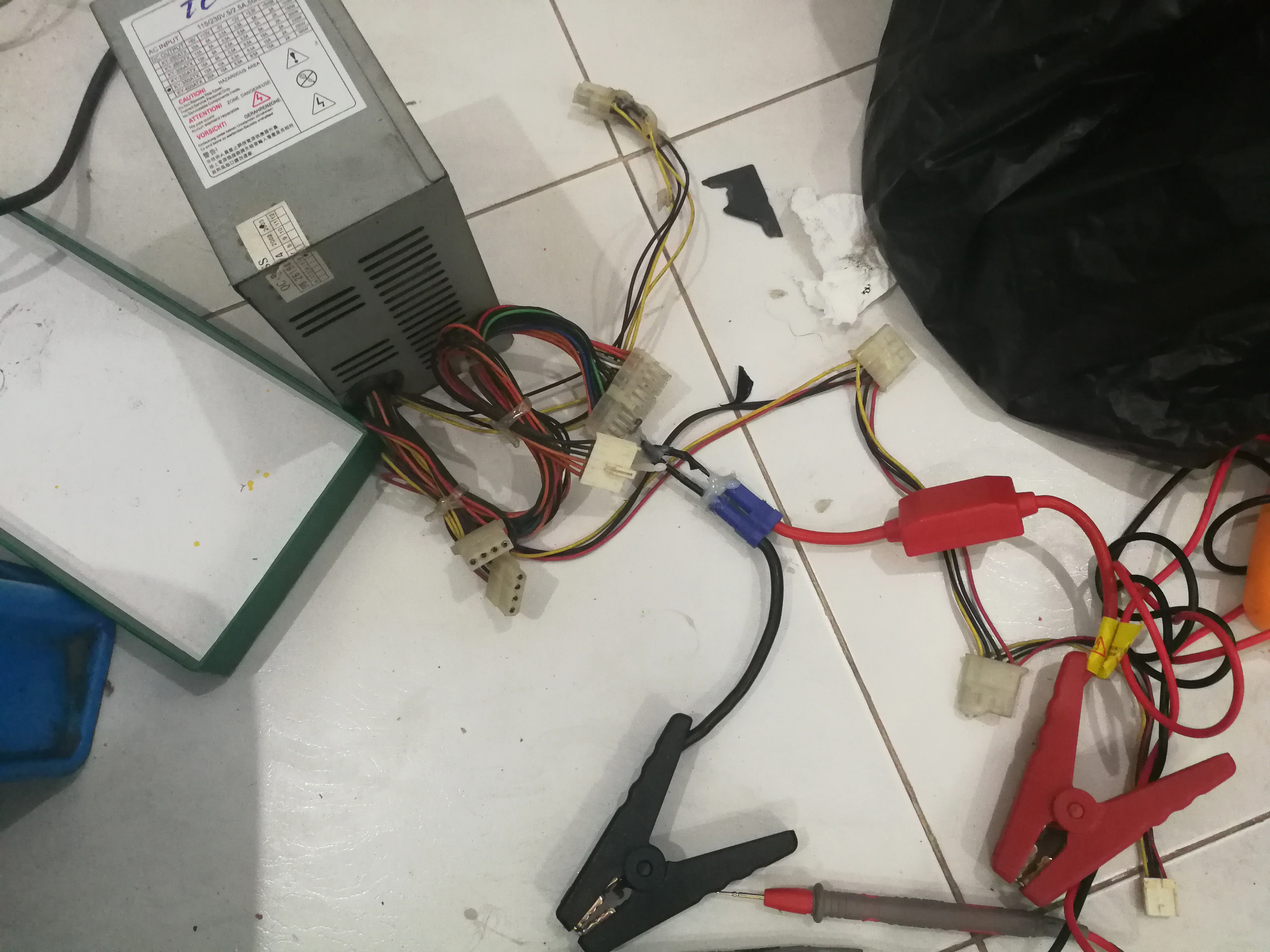 老旧电脑电源改充电器